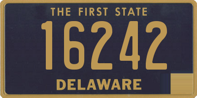 DE license plate 16242