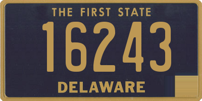 DE license plate 16243