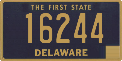 DE license plate 16244