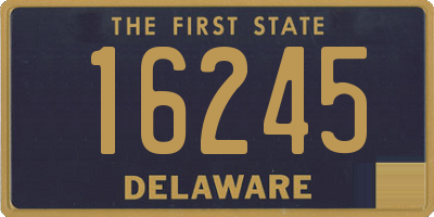 DE license plate 16245