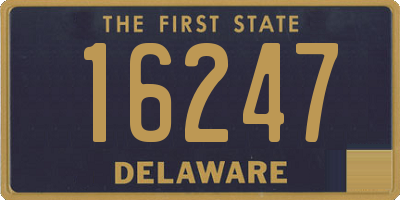 DE license plate 16247