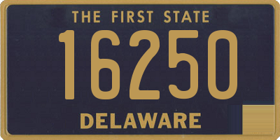 DE license plate 16250