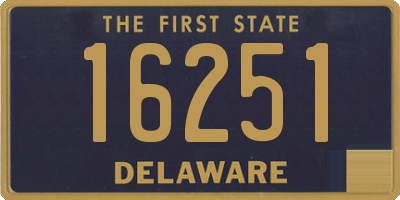 DE license plate 16251