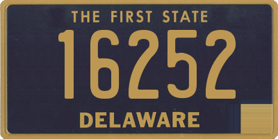 DE license plate 16252