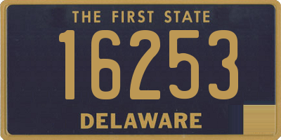 DE license plate 16253