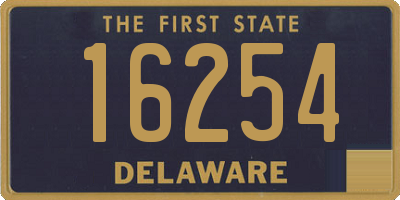 DE license plate 16254