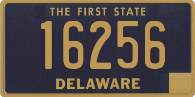 DE license plate 16256