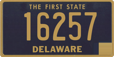 DE license plate 16257