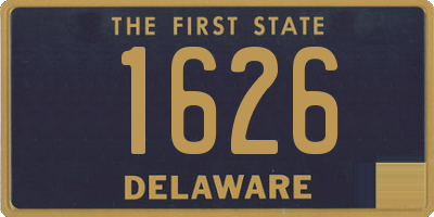 DE license plate 1626