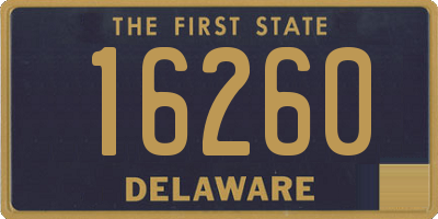 DE license plate 16260