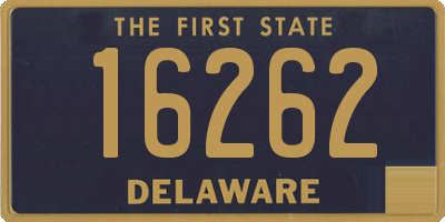 DE license plate 16262