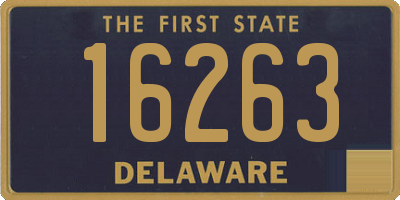 DE license plate 16263