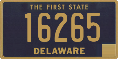 DE license plate 16265