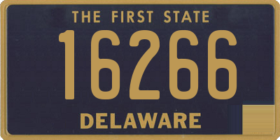 DE license plate 16266