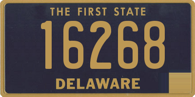 DE license plate 16268