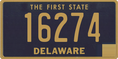 DE license plate 16274