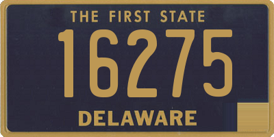 DE license plate 16275