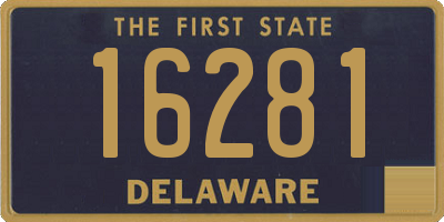 DE license plate 16281