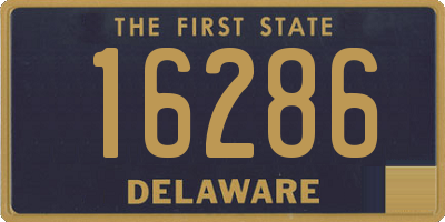 DE license plate 16286