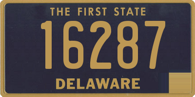 DE license plate 16287