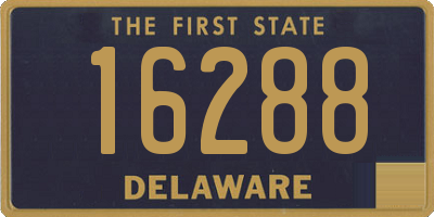 DE license plate 16288