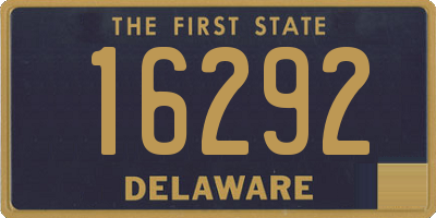 DE license plate 16292