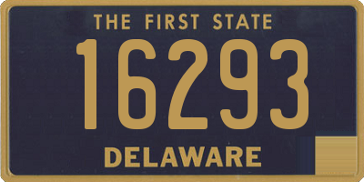 DE license plate 16293