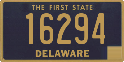 DE license plate 16294