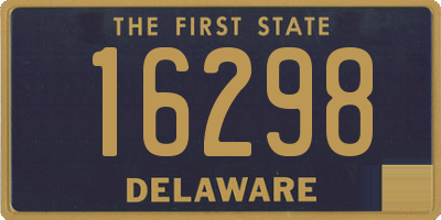 DE license plate 16298