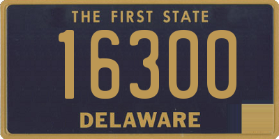 DE license plate 16300