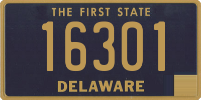 DE license plate 16301