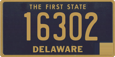 DE license plate 16302