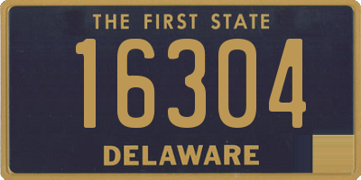 DE license plate 16304