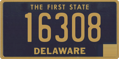 DE license plate 16308