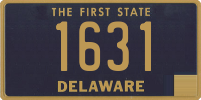 DE license plate 1631