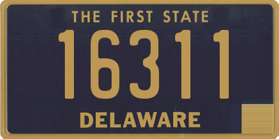 DE license plate 16311