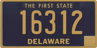 DE license plate 16312