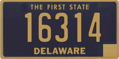 DE license plate 16314