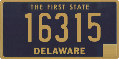 DE license plate 16315