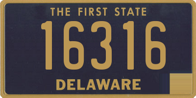 DE license plate 16316