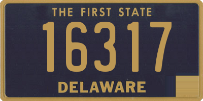 DE license plate 16317