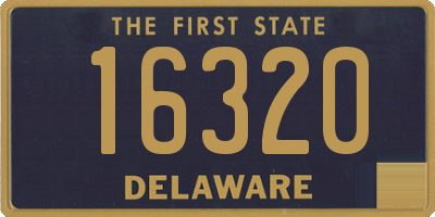 DE license plate 16320