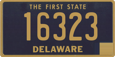 DE license plate 16323