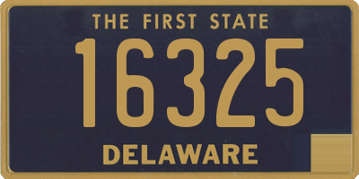 DE license plate 16325
