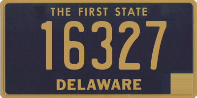 DE license plate 16327