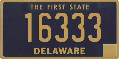 DE license plate 16333