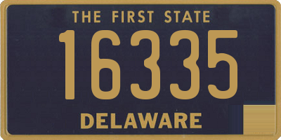 DE license plate 16335