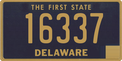 DE license plate 16337