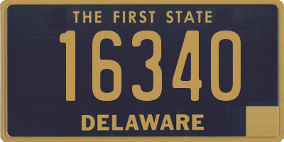 DE license plate 16340