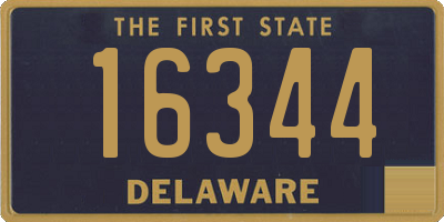 DE license plate 16344